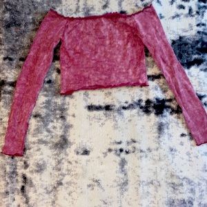 Aeropostale Ribbed Cropped Top